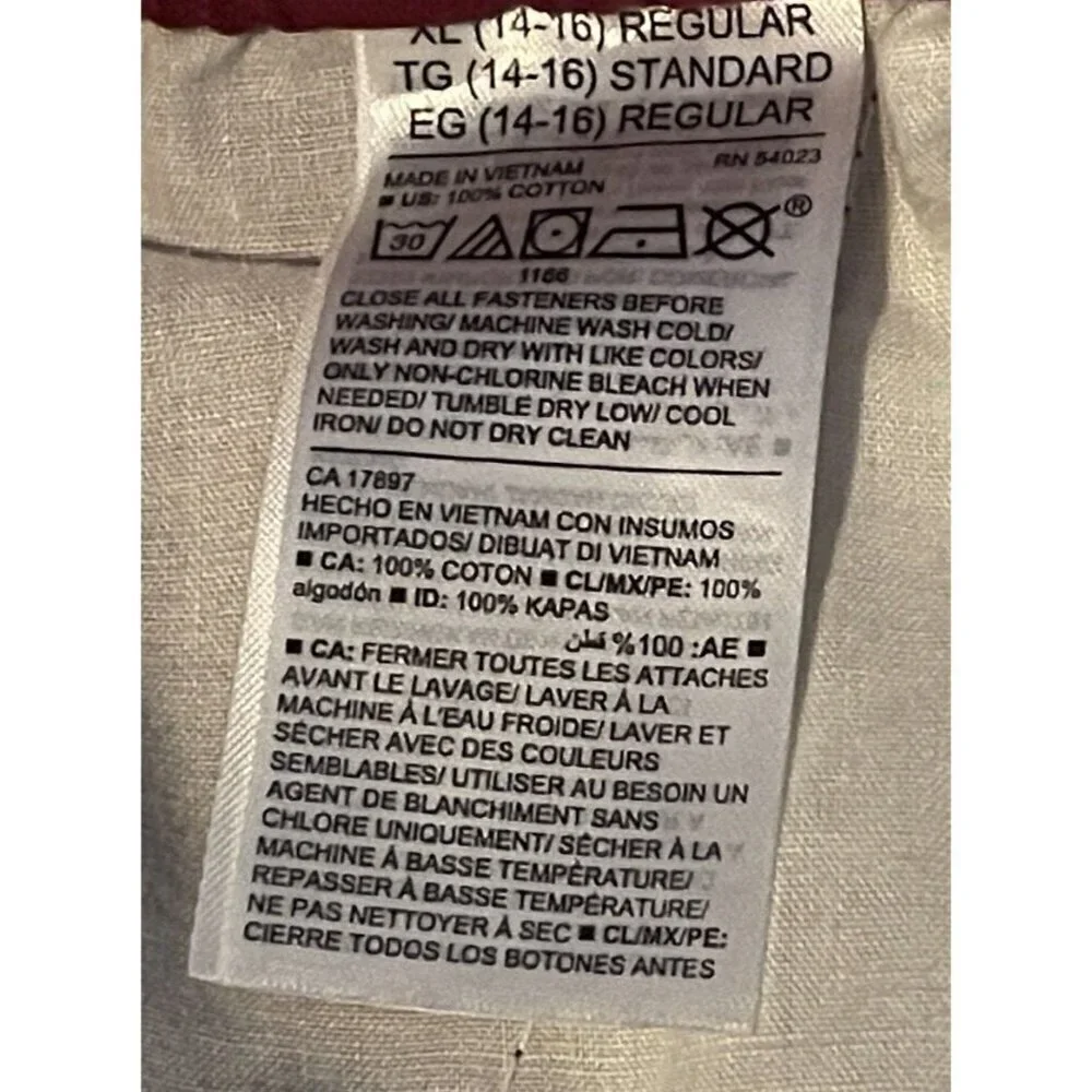 Old Navy Boys Jogger Shorts Size XL 14-16 Burgundy Pull On Drawstring